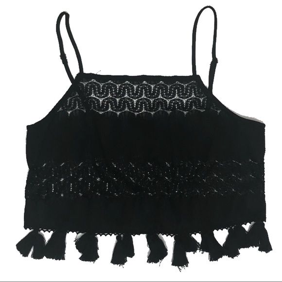 Show Me Your MuMu Tops - NWT Show Me Your Mumu Tassel Crop Top